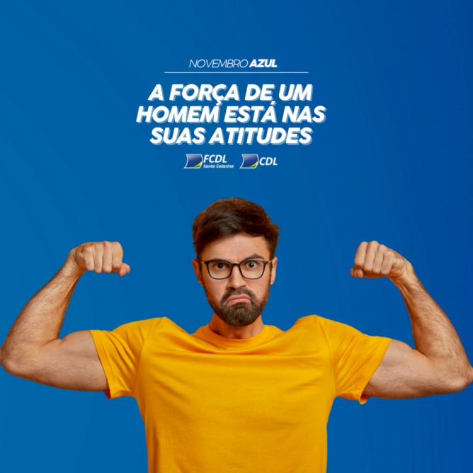 Novembro Azul: 'Preven&ccedil;&atilde;o e Autocuidado s&atilde;o coisas de homem', &eacute; o tema para 2021 da FCDL/SC