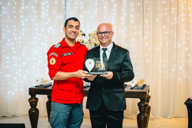 Legenda da foto:_ Bombeiros Voluntários foram homenageados na última edição em 2019